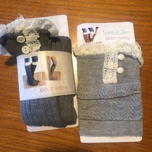 Grace & Lace boot socks and cuffs